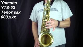 Video thumbnail for Yamaha YTS 52 tenor sax 003xxx by jgn840