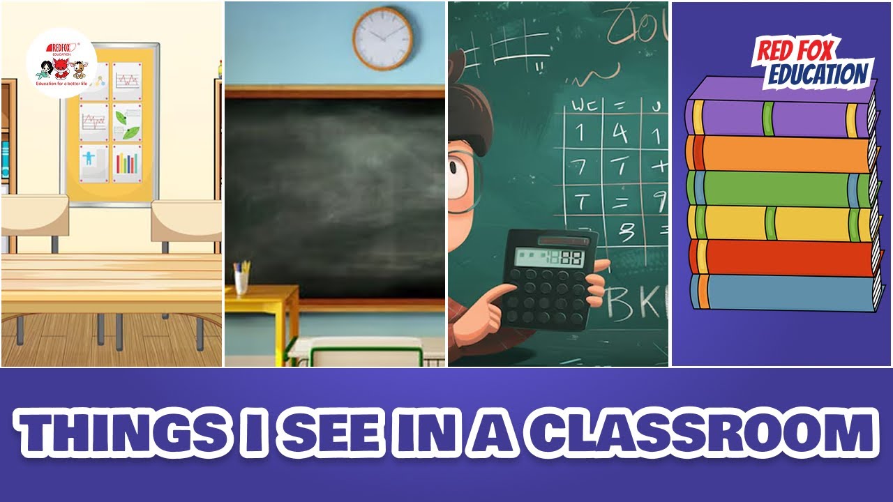 English Quiz for Kids – Guess the Classroom Objects | Red Fox Education