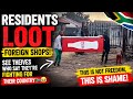 Black South Africans Caught Stealing From Foreign Shops Shame On You