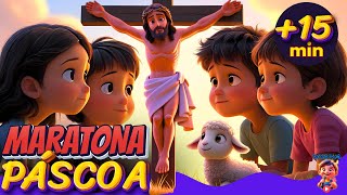 Maratona Páscoa ✝️ | Música Infantil Gospel na Escola🏫🎒