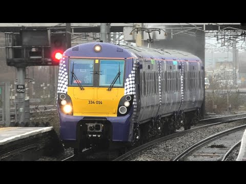 Fantastic Wet Morning At Nuneaton Station Freight/Passenger/light locos trains January 21st 2026 