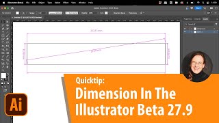 Quick Tip: How To Use The Dimension Tool in the Illustrator Beta 27.9
