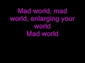 Mad World -Gary Jules (lyrics) 