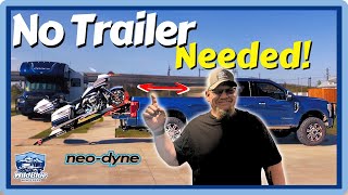 Harley Davidson Cruiser in the Bed! Using a Neo-Dyne Motorcycle Loader For Our RV Adventures
