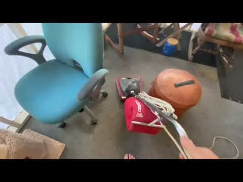 Sanitaire sc684 cleaning back porch