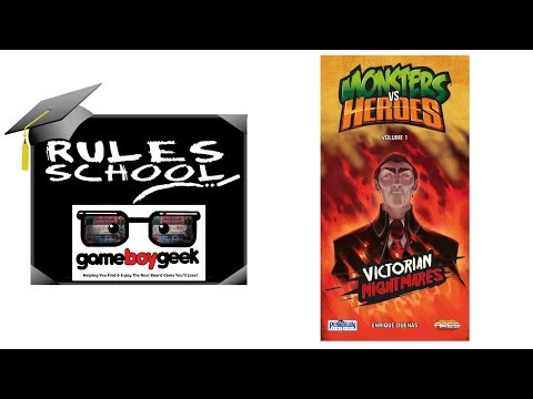Learn How to Play Monsters Vs Heroes (Rules School) with the Game Boy Geek