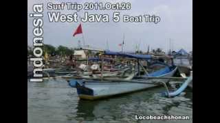 preview picture of video 'Surf Trip 2011.Oct.26 Indonesia West Java 5 -Boat Trip-'