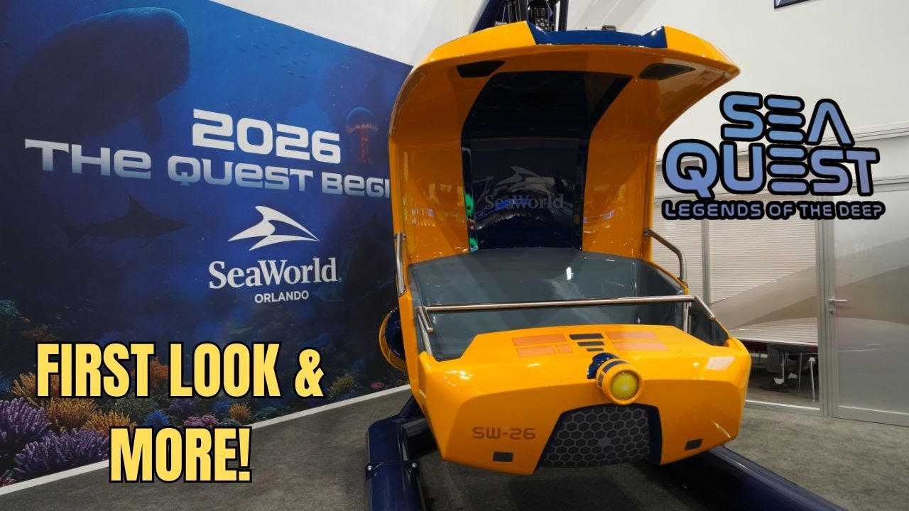 SEAQuest: Legends of the Deep REVEALED! SeaWorld Orlando and Vekoma’s New Ride Vehicle | IAAPA 2025