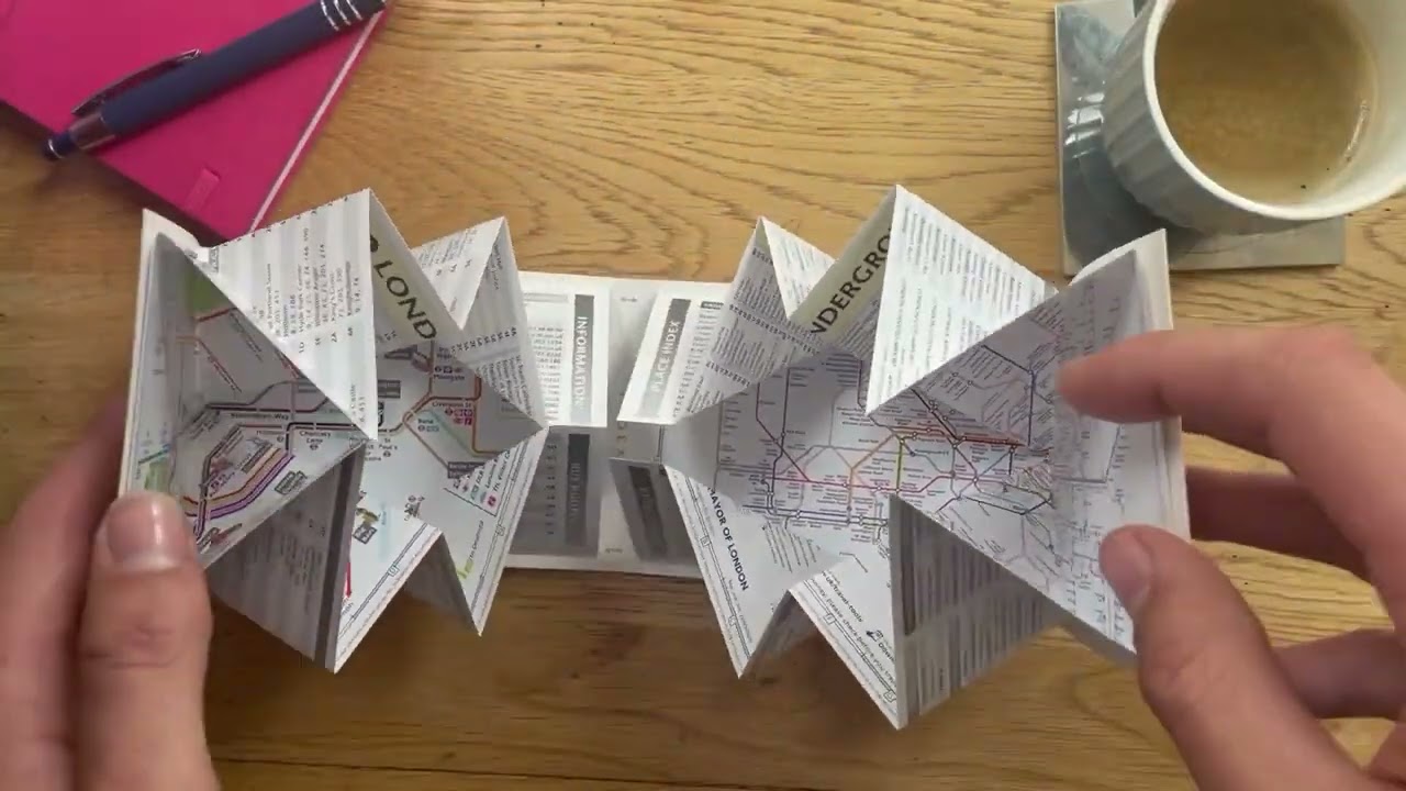 London Bus Underground Popout Map