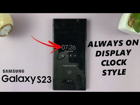 How To Change Always On Display Clock Style On Samsung Galaxy S23's