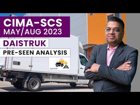 CIMA -SCS- May Aug 2023-DAISTRUK- Pre seen Analysis
