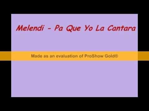 Videoclip de Pa' que yo la cantara — Melendi
