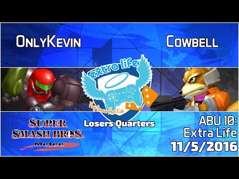 Extra Life: OnlyKevin (Samus) vs. Cowbell (Fox, Falcon) - SSBM Losers Quarters