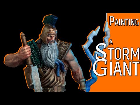 Beginner miniature painting; Storm Giant