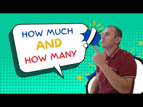 ✅Aprende el uso del HOW MUCH y HOW MANY en INGLES