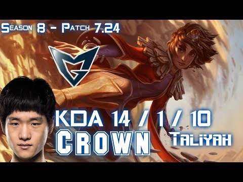 SSG Crown TALIYAH vs VLADIMIR Mid - Patch 7.24 KR Ranked