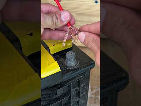 Novo método de conexão de cabo de bateria #viralvideo #gambiarra #dicas #mecanismos