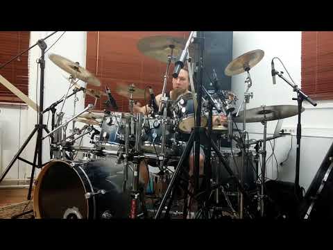 Auerkallio recording drums for Ultimatium pt.1