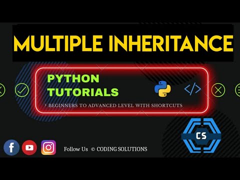 48 Introduction To Oop Multiple Inheritance In Python Python Programming For Beginners