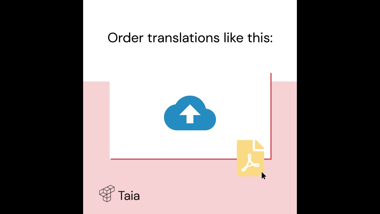 The easiest way to order your translation projects!