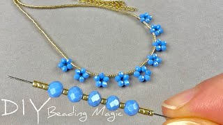 EASY Beaded Necklace Tutorial: Master Beads Jewelry Making with this Simple Beading Tutorials