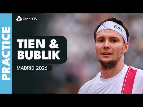 LIVE PRACTICE: Jannik Sinner & Tomas Martin Etcheverry Practice In Madrid!