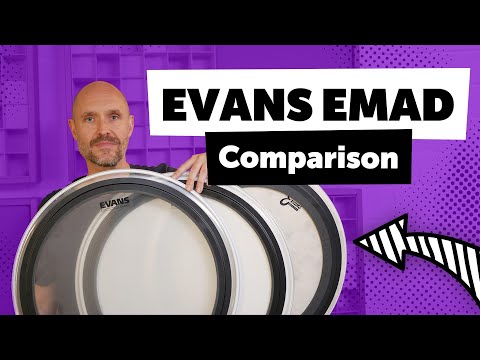 Evans EMAD Bass Drum Heads Comparison | Sound Demo