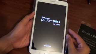 Samsung Galaxy Tab 4: Starting Up the Device For the First Time