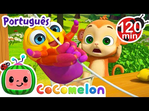 A Dona Aranha! | 2 HORAS DE COCOMELON ANIMAIS! | Músicas Infantis em Português