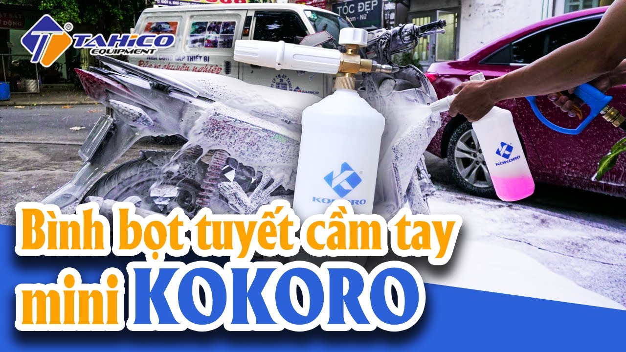 Bình tạo bọt tuyết cầm tay gắn súng rửa xe Kokoro 23
