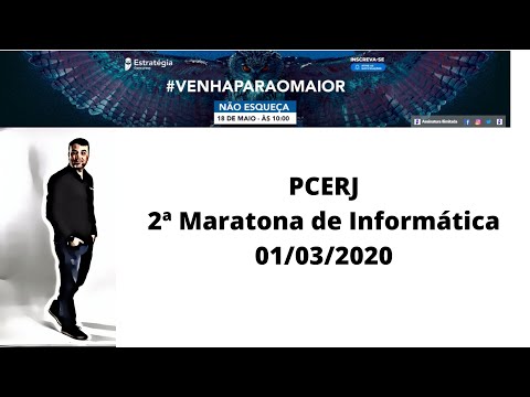 Informática para Concursos - Segunda Maratona PCERJ (AOCP ) - Estratégia Concursos