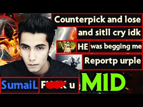 Sumail Trash Talk - Clinkz & Razor Mid Gameplay - Evil Geniuses Dota 2 7.21b