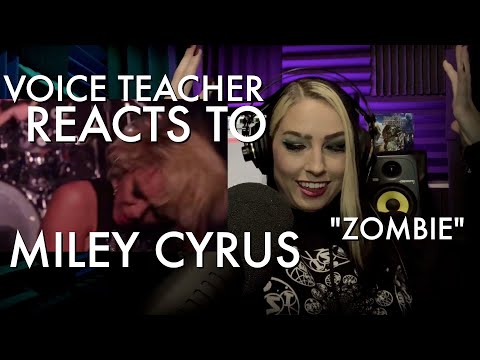 Vocal Coach Reacts to Miley Cyrus singing "Zombie" #reaction #rocksinger