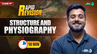 Download lagu Structure & Physiography  | Class 11 Geography | Full Chapter Revision in 8 Mins | Rapid Revision mp3