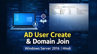 How to Create Users in Active Directory & Join Computer to Domain | Wi