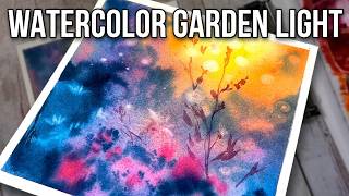 Watercolor Garden Glow / Beginner-Friendly Wet Painting Technique