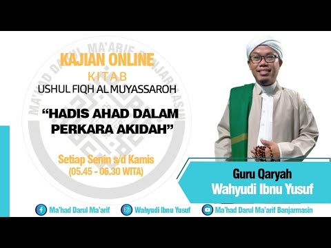 38. HADIS AHAD DALAM PERKARA AKIDAH