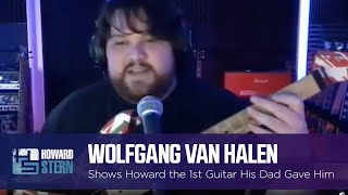 Wolfgang Van Halen Shows the First Guitar His Dad Gave Him