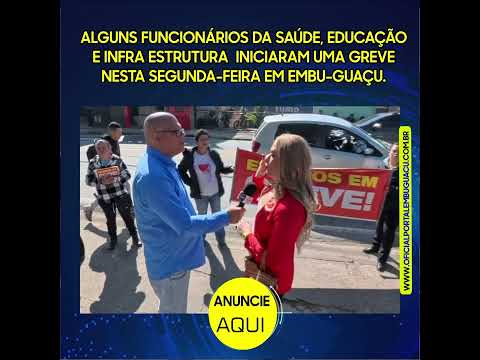 Servidores realizam paralisação parcial em Embu-Guaçu por atraso salarial