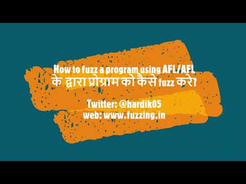 [Hindi fuzzing tutorial] How to fuzz with AFL