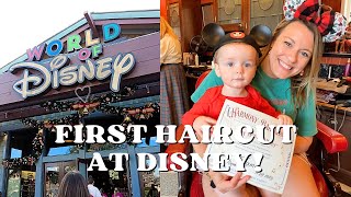 Shopping at Disney Springs and James's FIRST HAIRCUT AT DISNEY!
