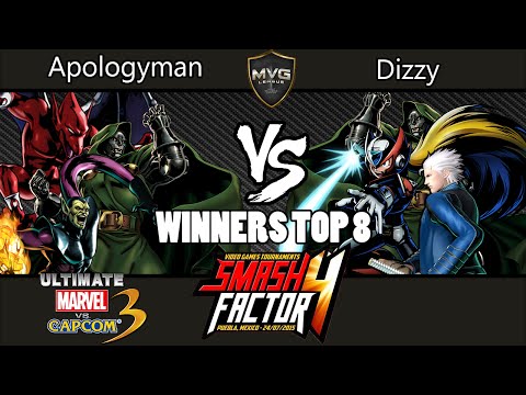 Apologyman vs. SF T3 Dizzy - Smash Factor 4 - Winners Top 8 - Marvel vs. Capcom