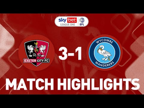 HIGHLIGHTS: Exeter City 3 Wycombe Wanderers 1 (16/8/22) EFL Sky Bet League One