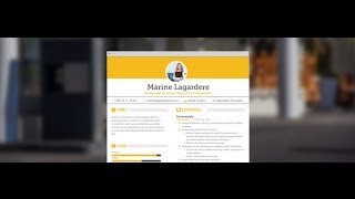 CV Moderne "Dynamique" - by Mycvfactory