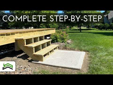 How To Build And Attach Deck Stairs