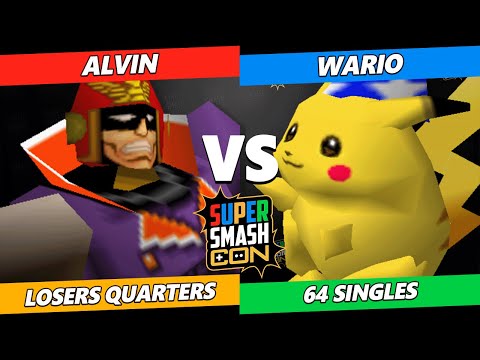 SSC 2022 Losers Quarters - Alvin (Captain Falcon) Vs. Wario (Pikachu) Smash 64 Tournament