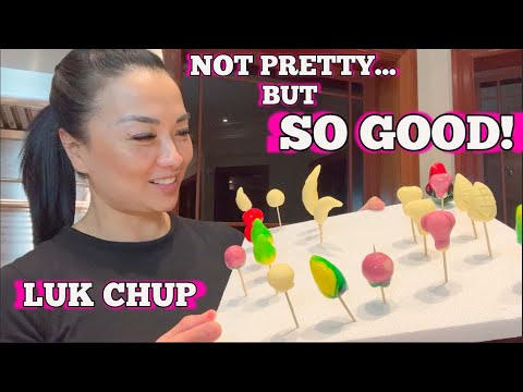 LUK CHUP *RECIPE (FIRST TIME MAKING THAI DESSERT) | SASVlogs