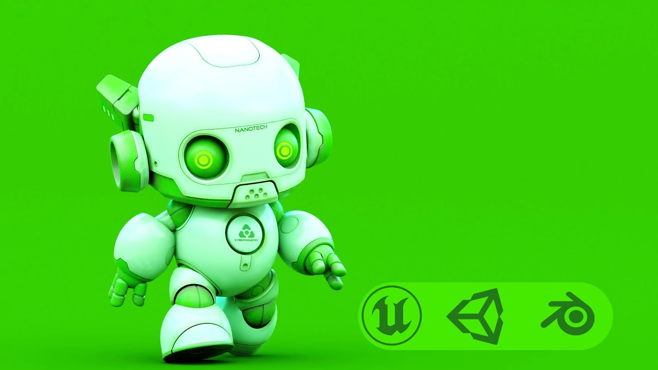 Robo G-7 Auto-Rig Pro Rigged For Mixamo Unreal Engine Unity 3D Model