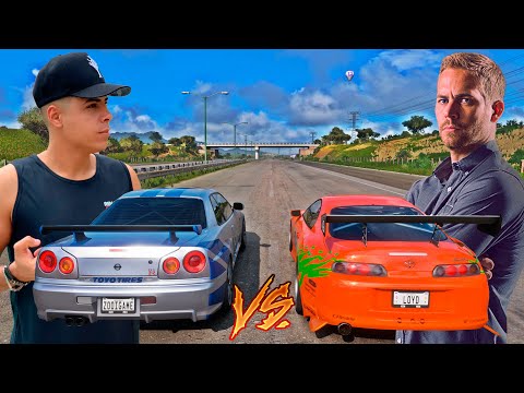 Renato Garcia VS Brian O'Conner - SKYLINE GT-R R34 VS SUPRA - FORZA HORIZON 5