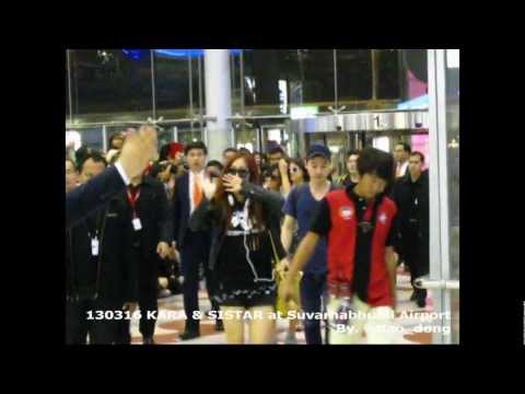 [HD FANCAM] 130316 KARA & SISTAR at Suvarnabhumi Airport [dao_dong]